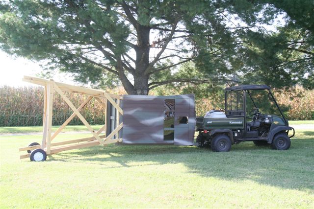 Towing kits include hitch and wheels and can be pulled with your atv. The towing kit is also used to stand the Tower Hut up with your atv. Towing kits include hitch and wheels and can be pulled with your atv. The towing kit is also used to stand the Tower Hut up with your atv.